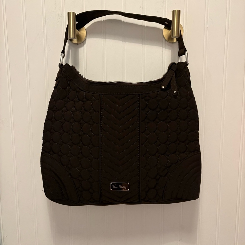 Vera Bradley Chocolate Brown Quilted Tote - retired pattern